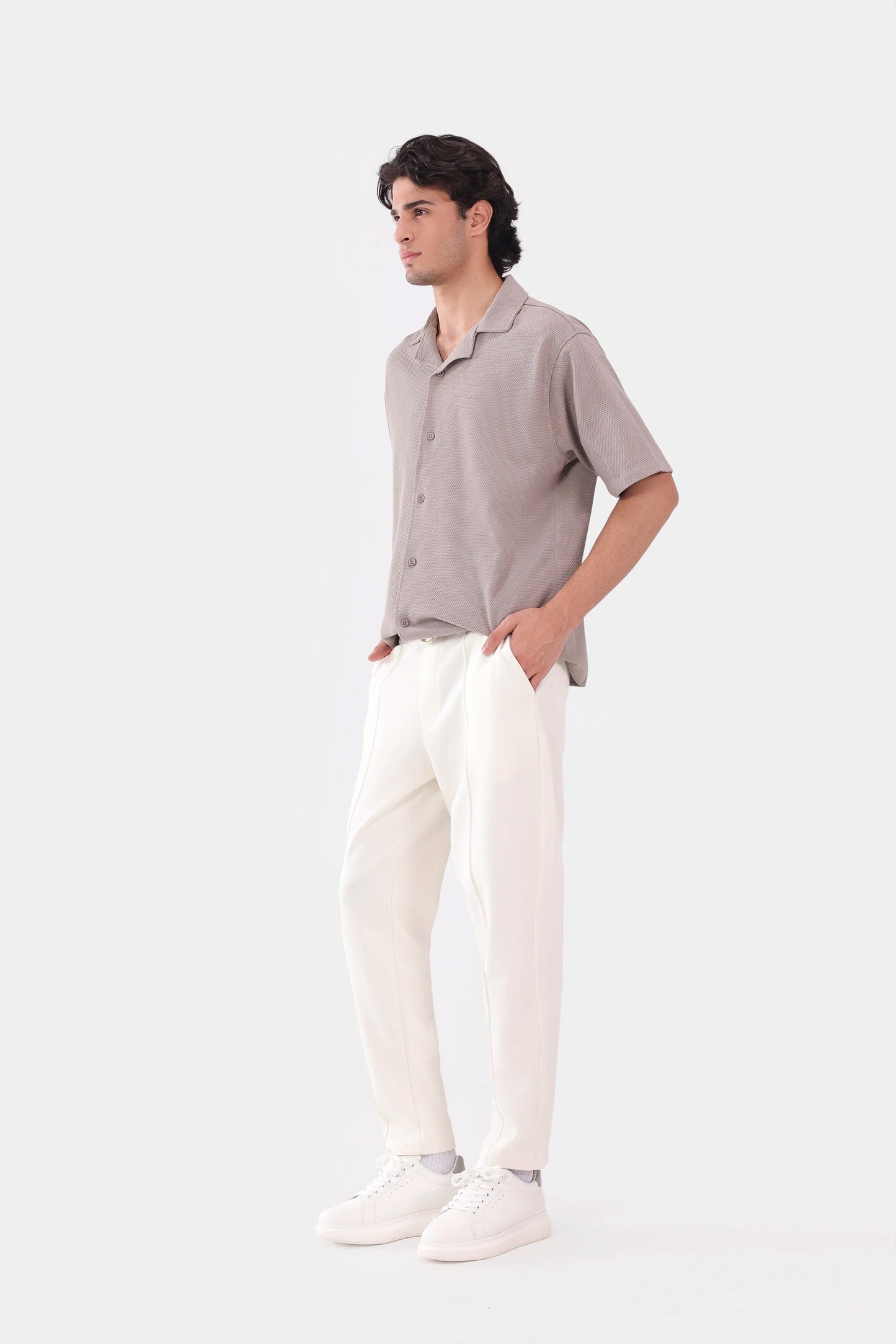 Slim Fit Interlock Trousers - Cougar Clothing