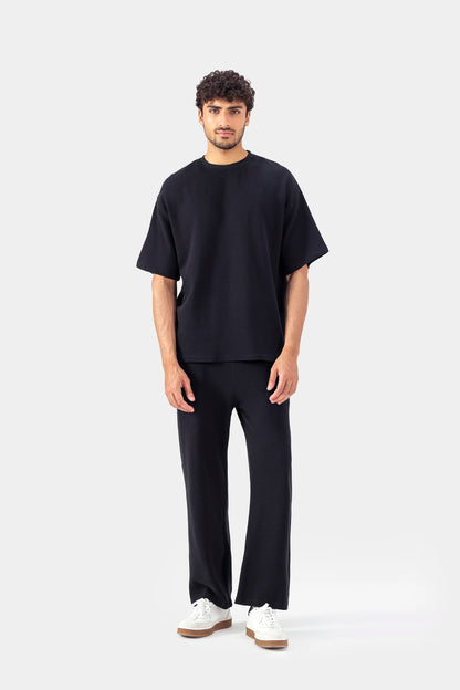 Ottoman-Knit Oversized T-Shirt - Cougar Clothing