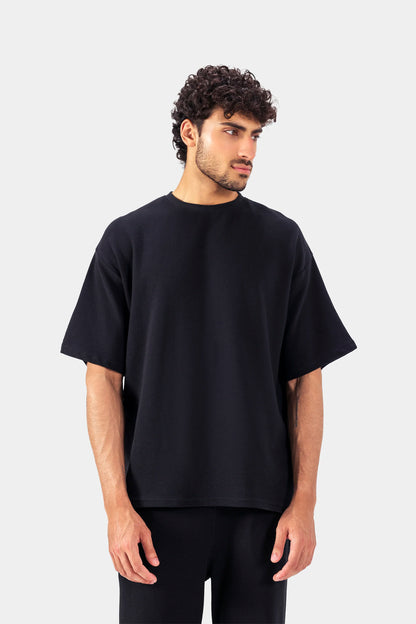Ottoman-Knit Oversized T-Shirt - Cougar Clothing