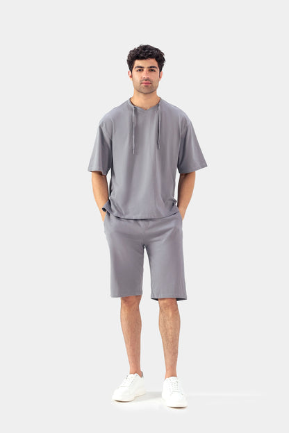Boxy T-Shirt With Drawstring - Cougar Clothing