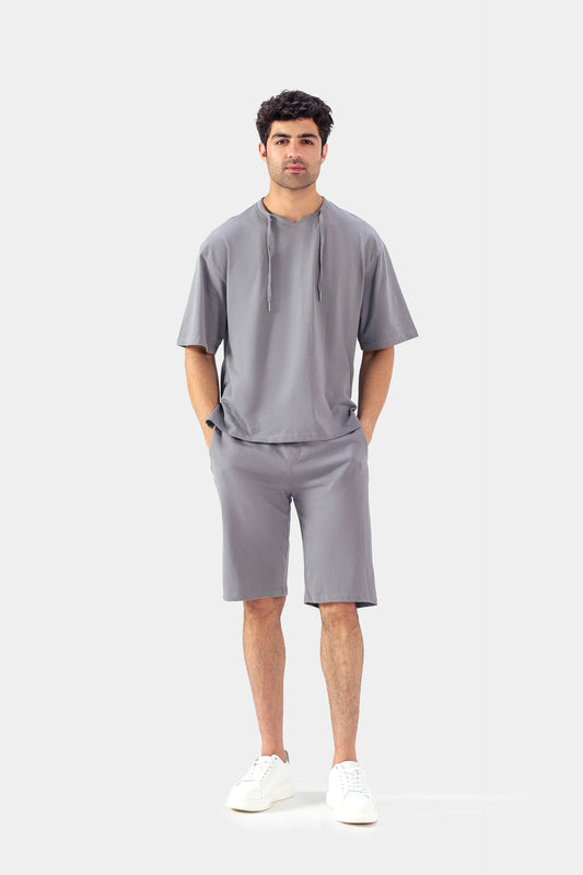 Boxy T-Shirt With Drawstring - Cougar Clothing