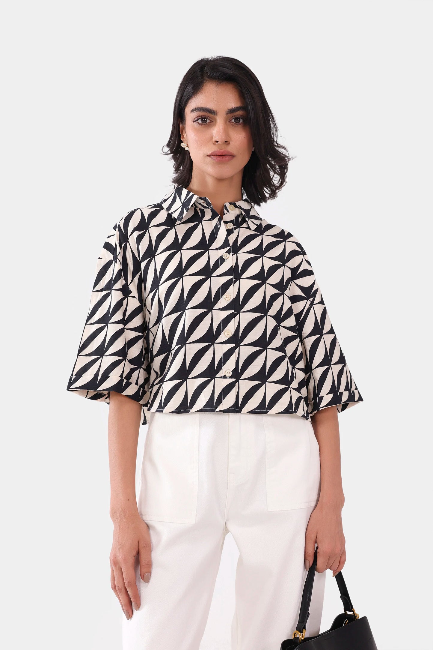 Viscose Blend Printed Shirt - Cougar Clothing
