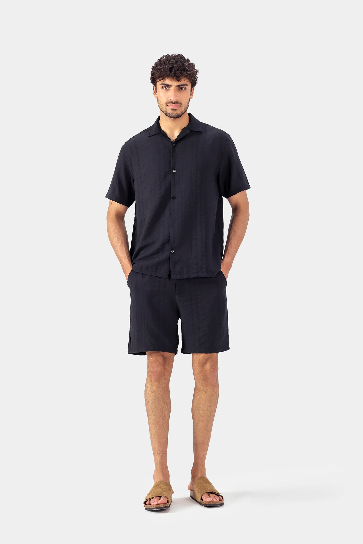 Textured Jacquard Shorts - Cougar Clothing