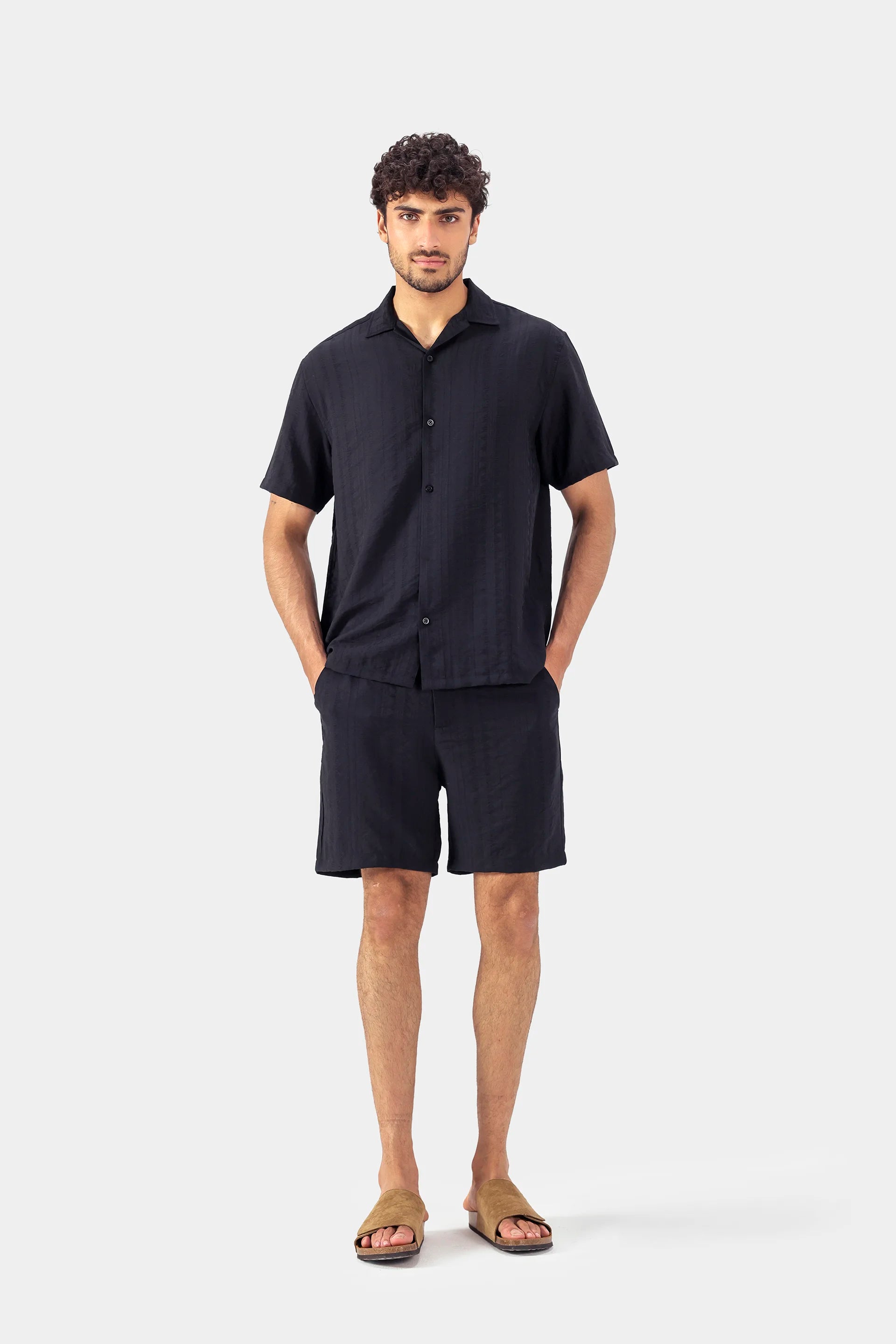 Textured Jacquard Shorts - Cougar Clothing