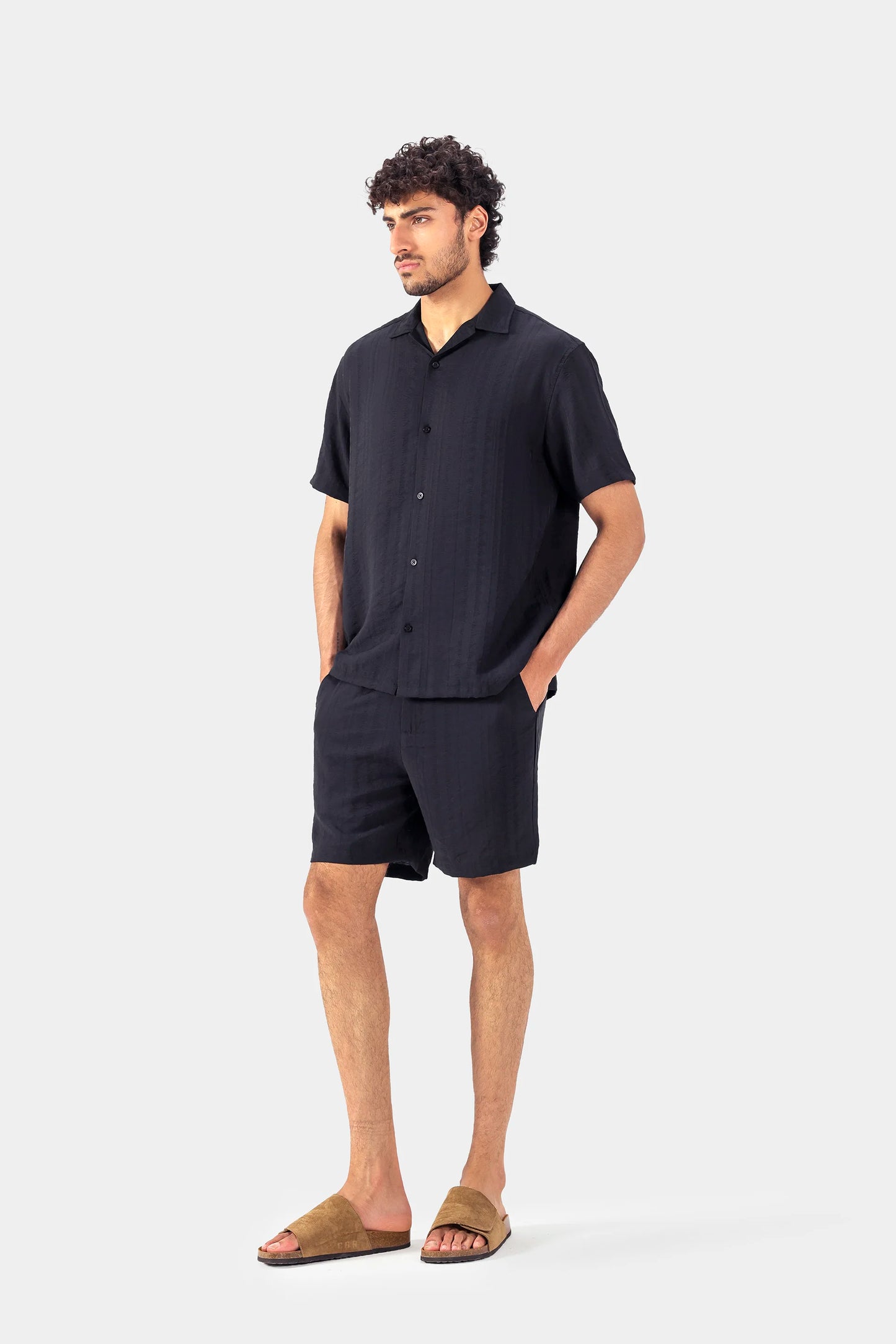 Textured Jacquard Shorts - Cougar Clothing