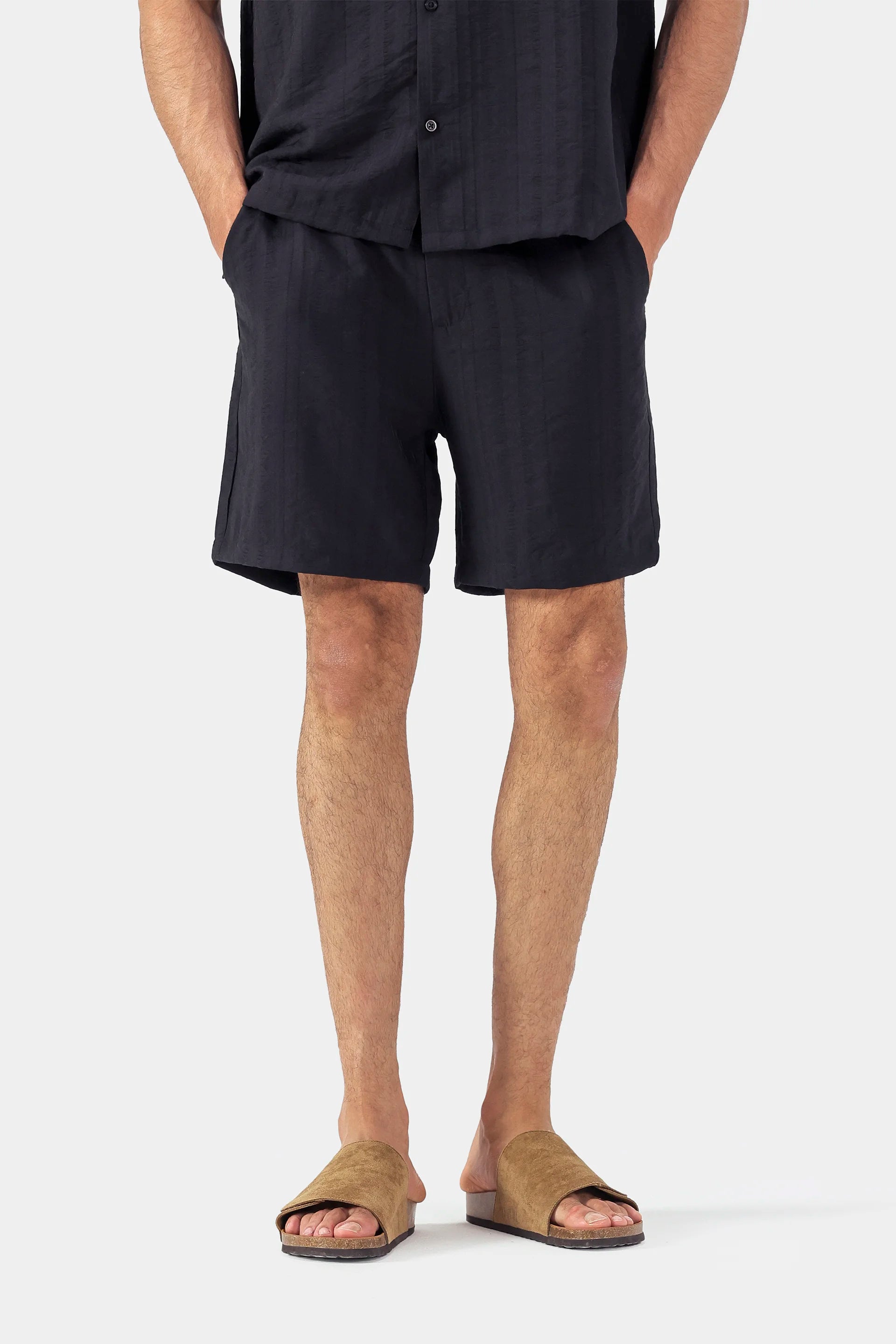 Textured Jacquard Shorts - Cougar Clothing