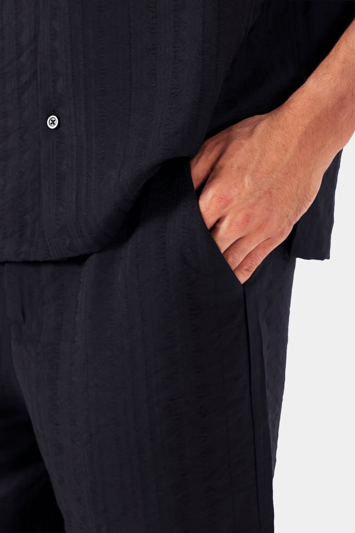Textured Jacquard Shorts - Cougar Clothing