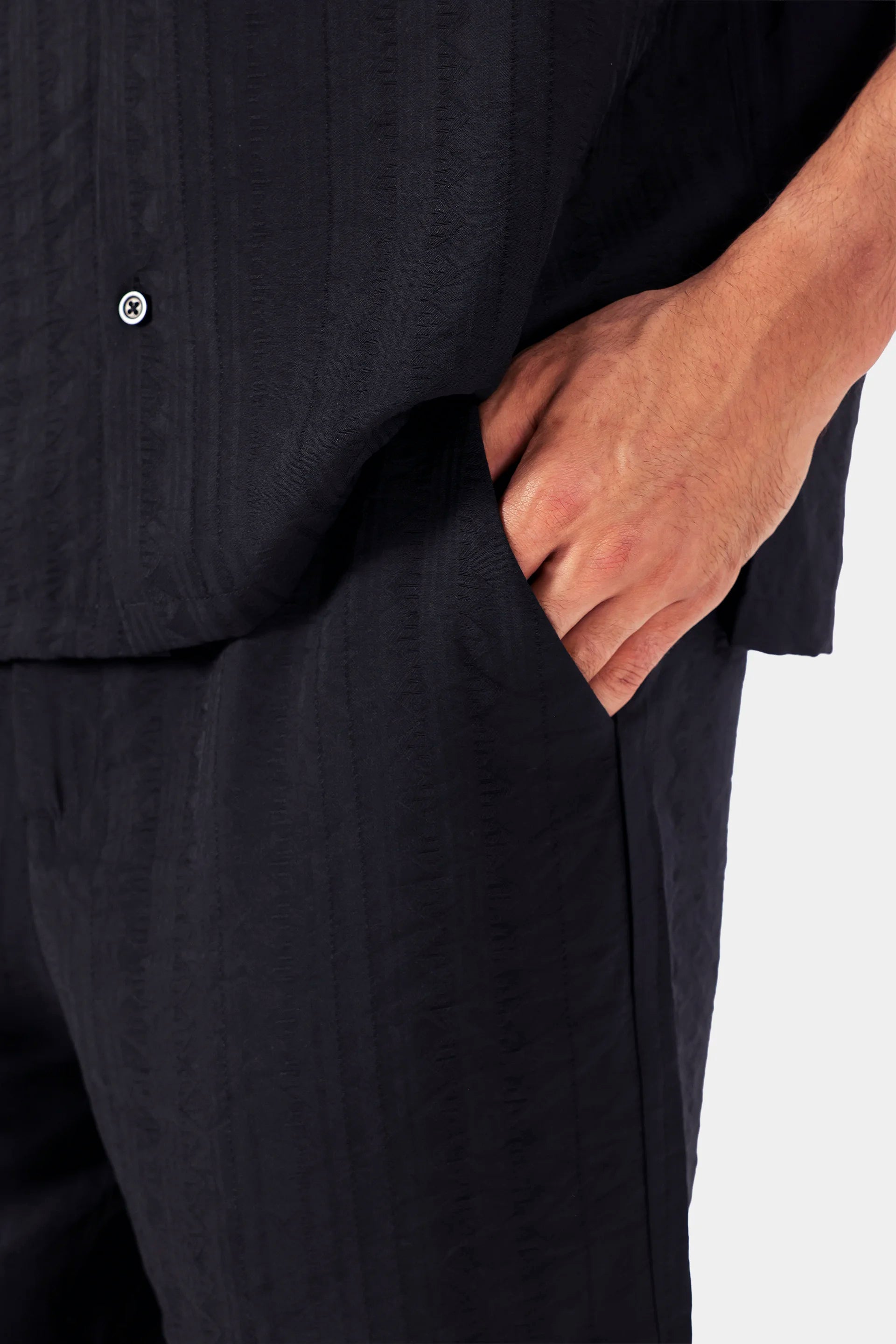 Textured Jacquard Shorts - Cougar Clothing
