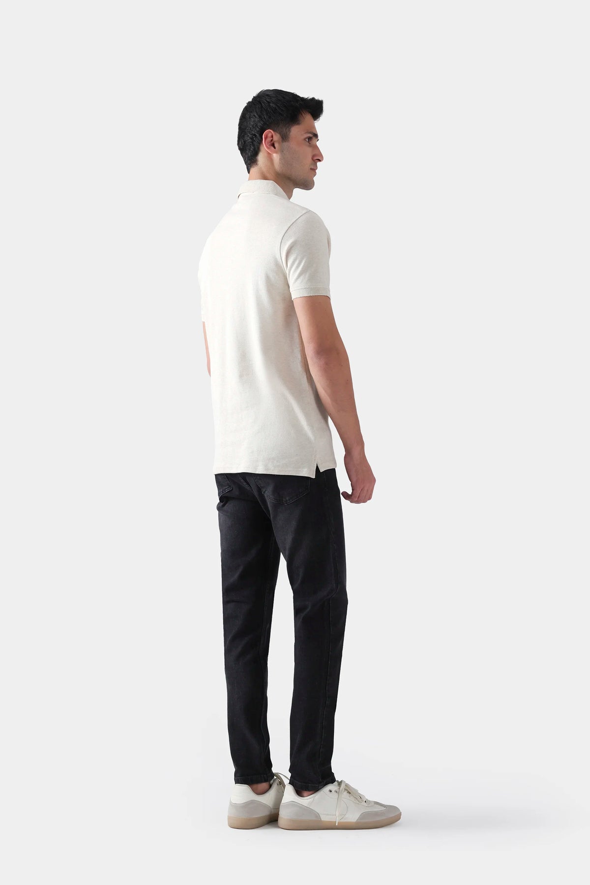 Single Button Collar Knit Polo - Cougar Clothing