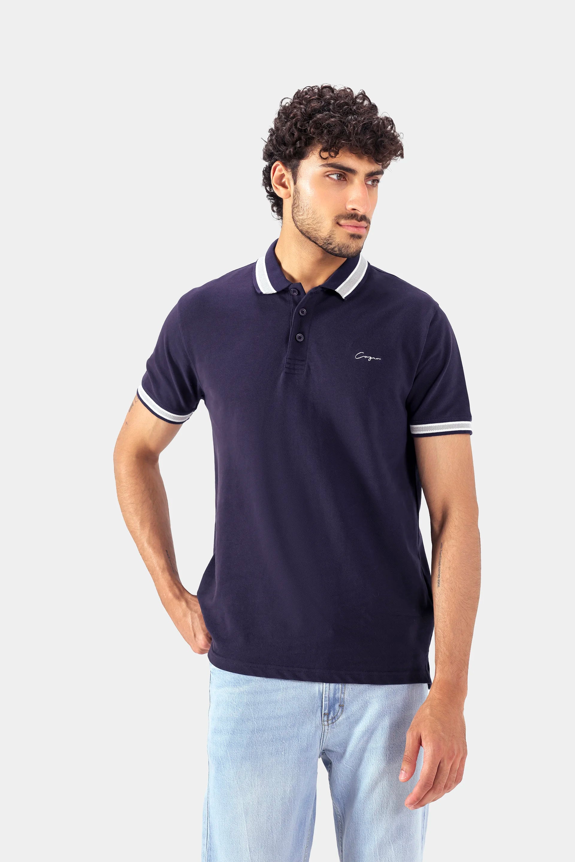 Contrast Tipping Polo - Cougar Clothing