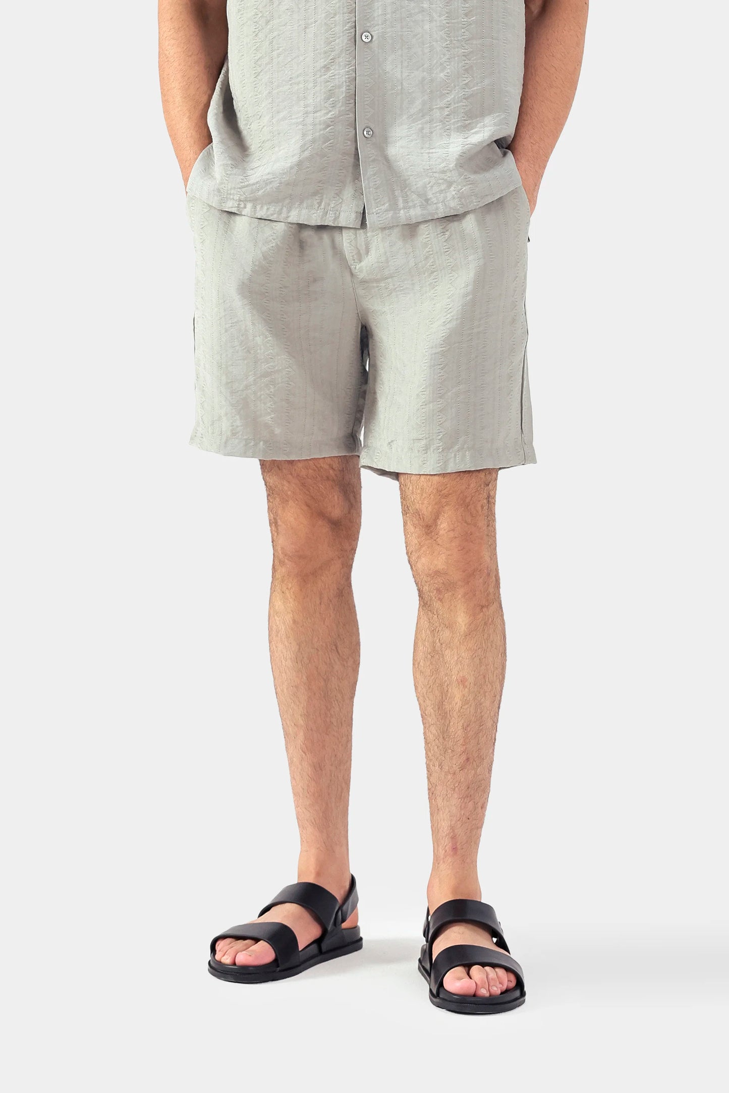 Textured Jacquard Shorts - Cougar Clothing