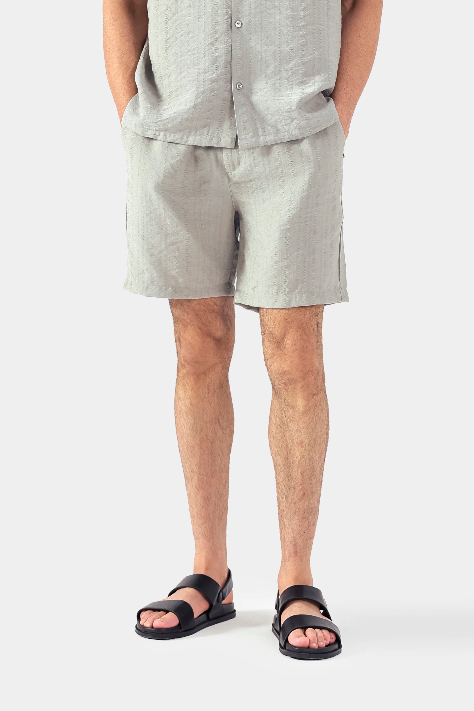 Textured Jacquard Shorts - Cougar Clothing