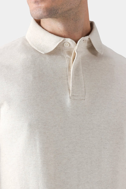 Single Button Collar Knit Polo - Cougar Clothing
