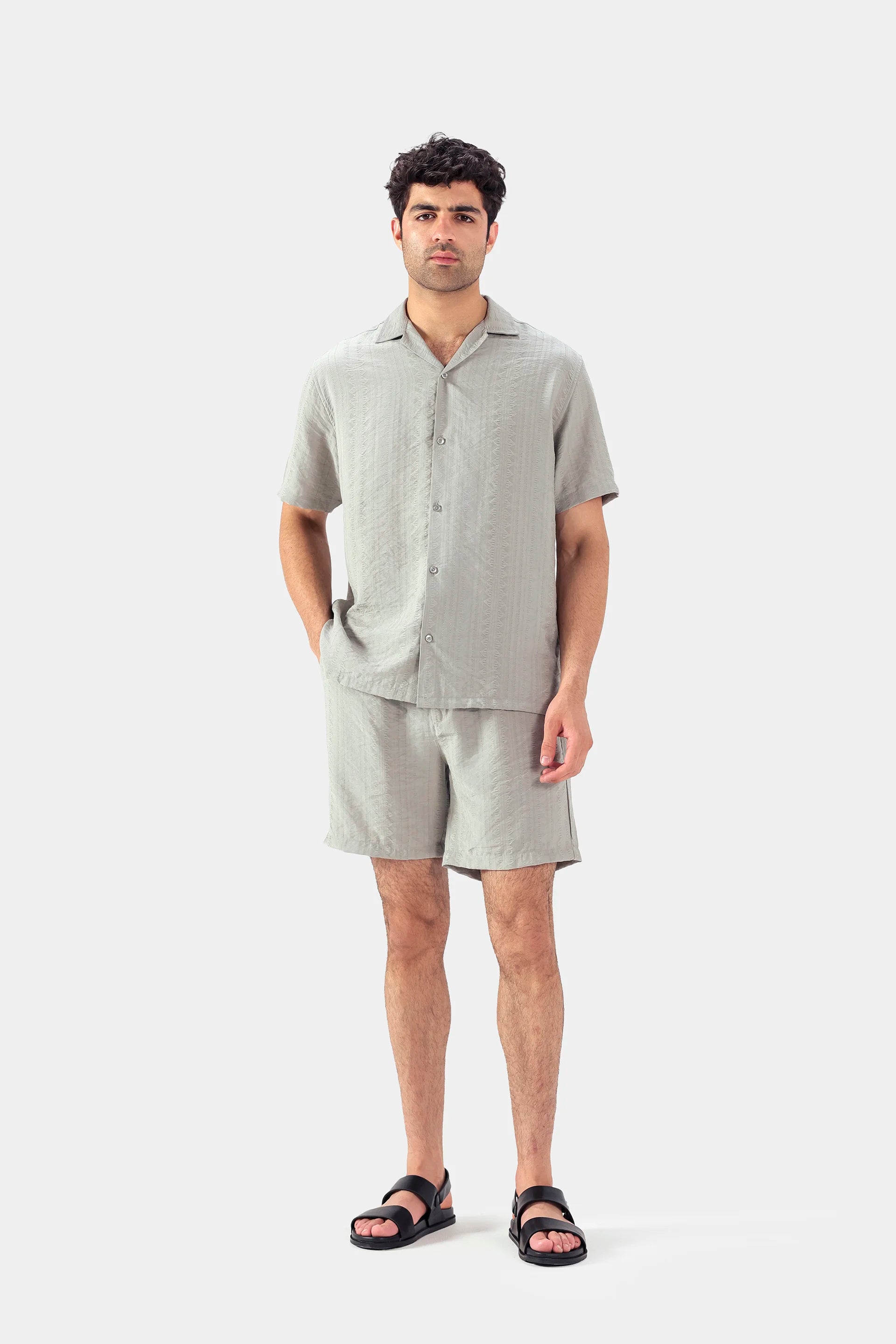 Textured Jacquard Shorts - Cougar Clothing