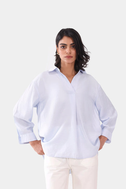 Mercerized Cotton Viscose Top - Cougar Clothing