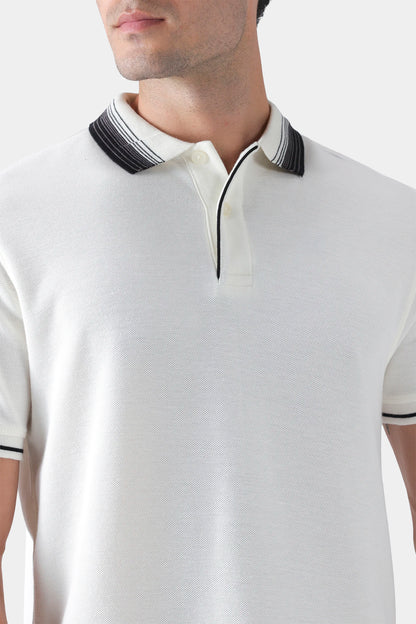 Tipped Honeycomb Polo - Cougar Clothing