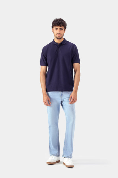 Relaxed Popcorn Knit Polo - Cougar Clothing