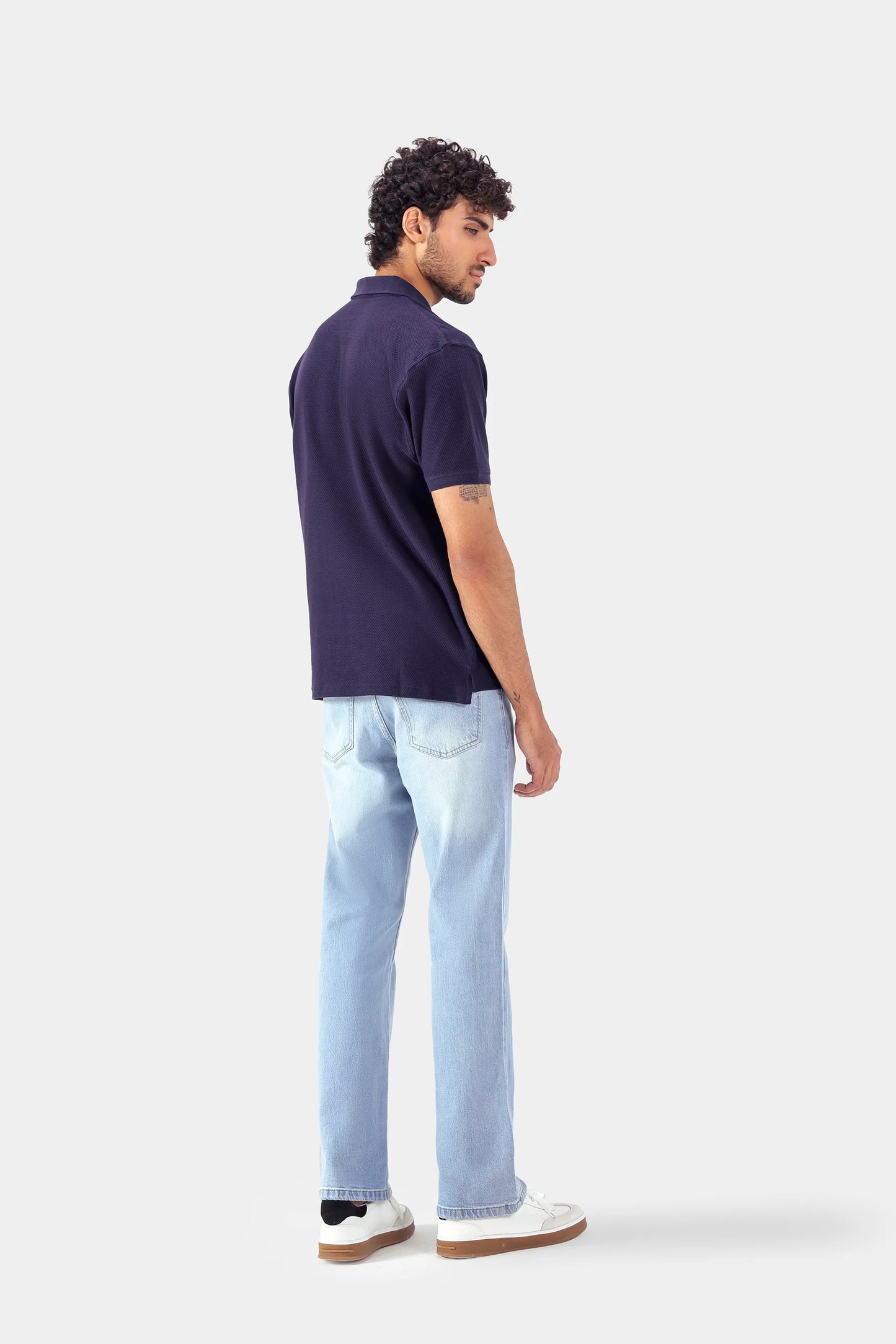 Relaxed Popcorn Knit Polo - Cougar Clothing
