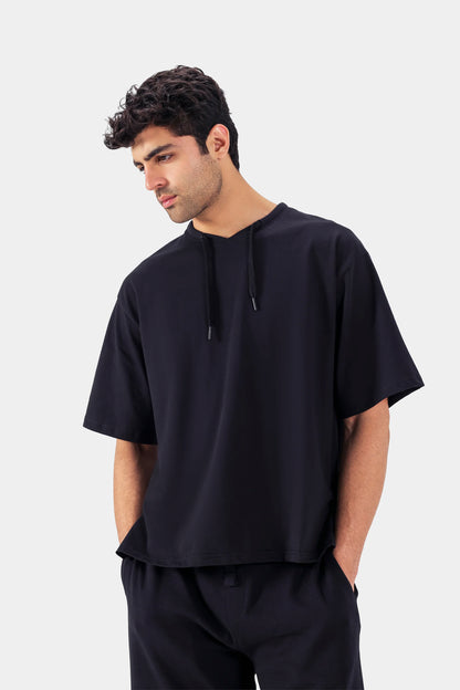 Boxy T-Shirt With Drawstring - Cougar Clothing