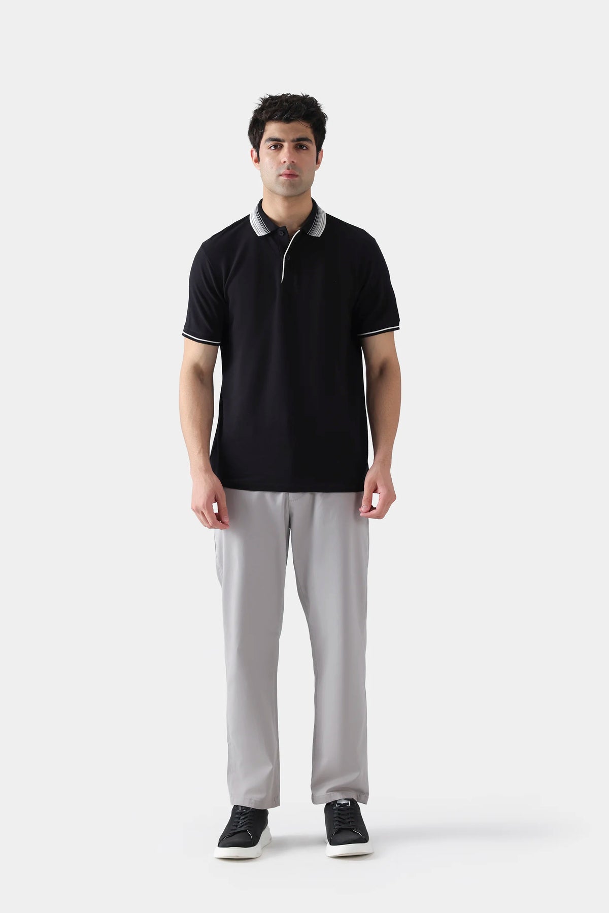 Tipped Honeycomb Polo - Cougar Clothing