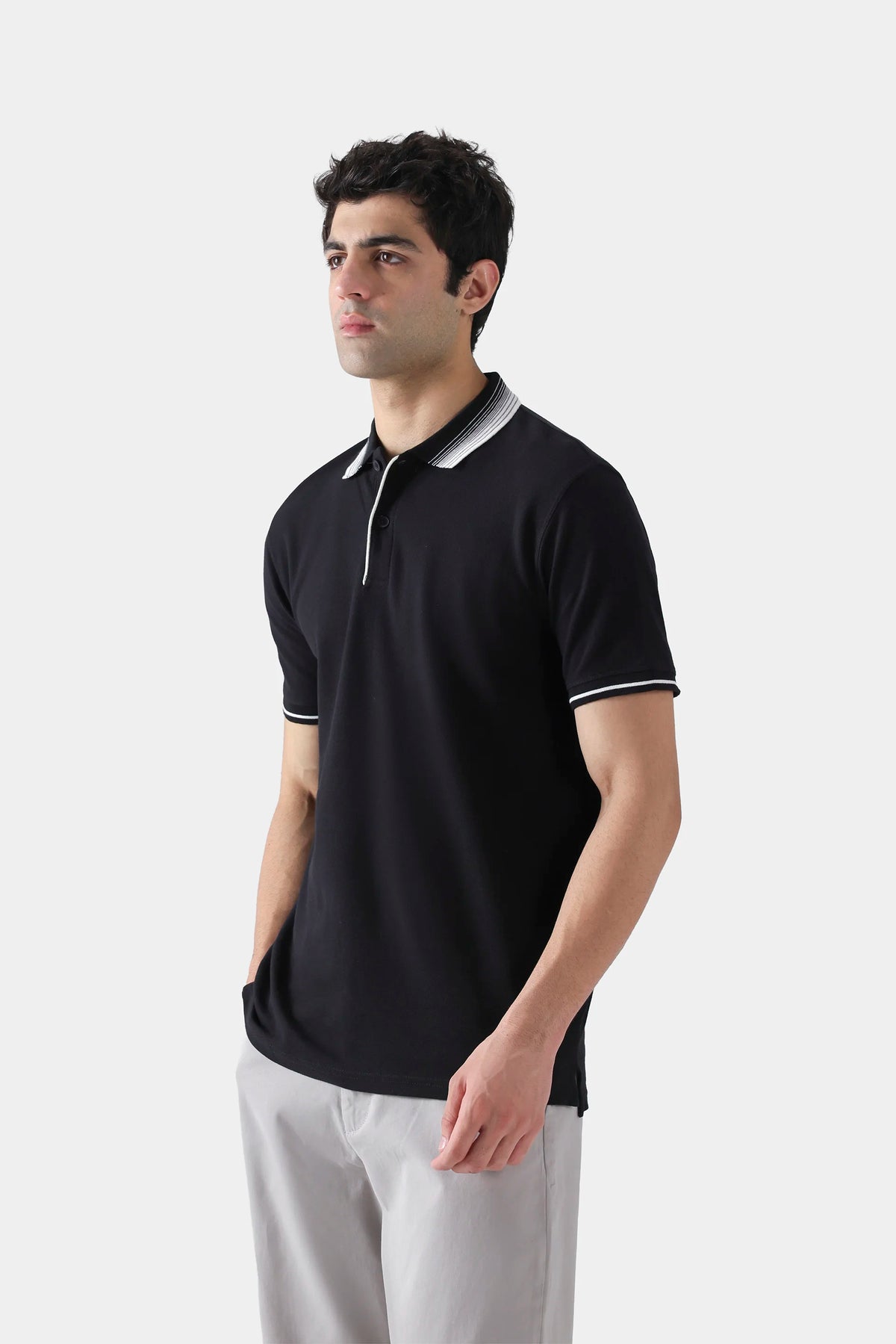 Tipped Honeycomb Polo - Cougar Clothing