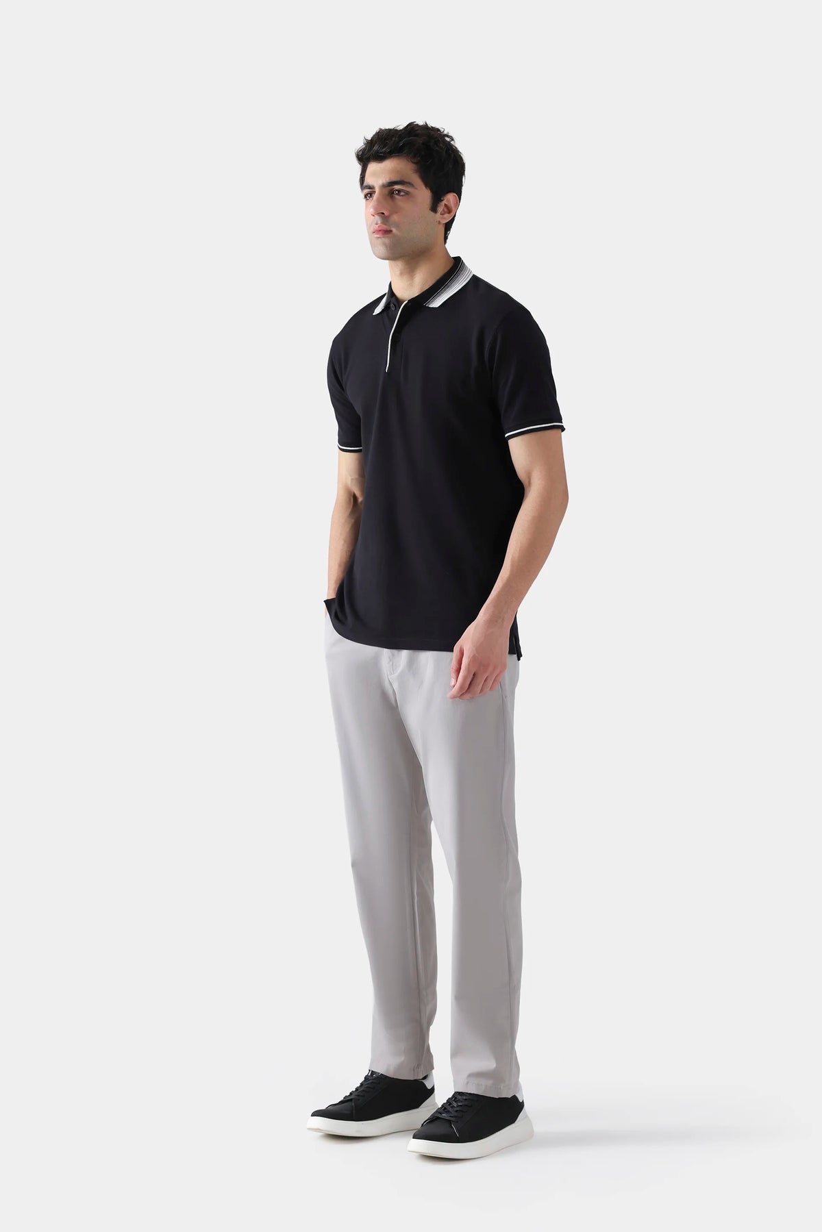Tipped Honeycomb Polo - Cougar Clothing