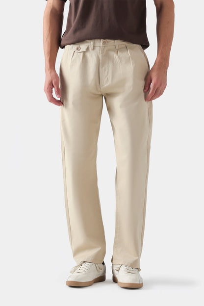 Pleated Chino Pants - Cougar Clothing
