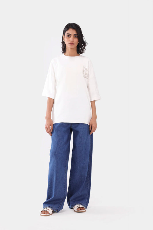 Oversized Interlock T-Shirt - Cougar Clothing