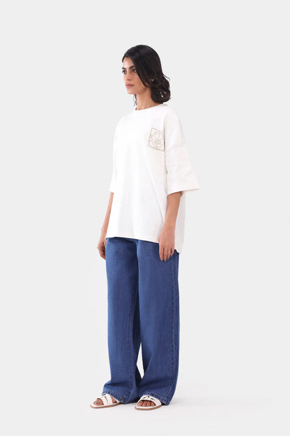 Oversized Interlock T-Shirt - Cougar Clothing