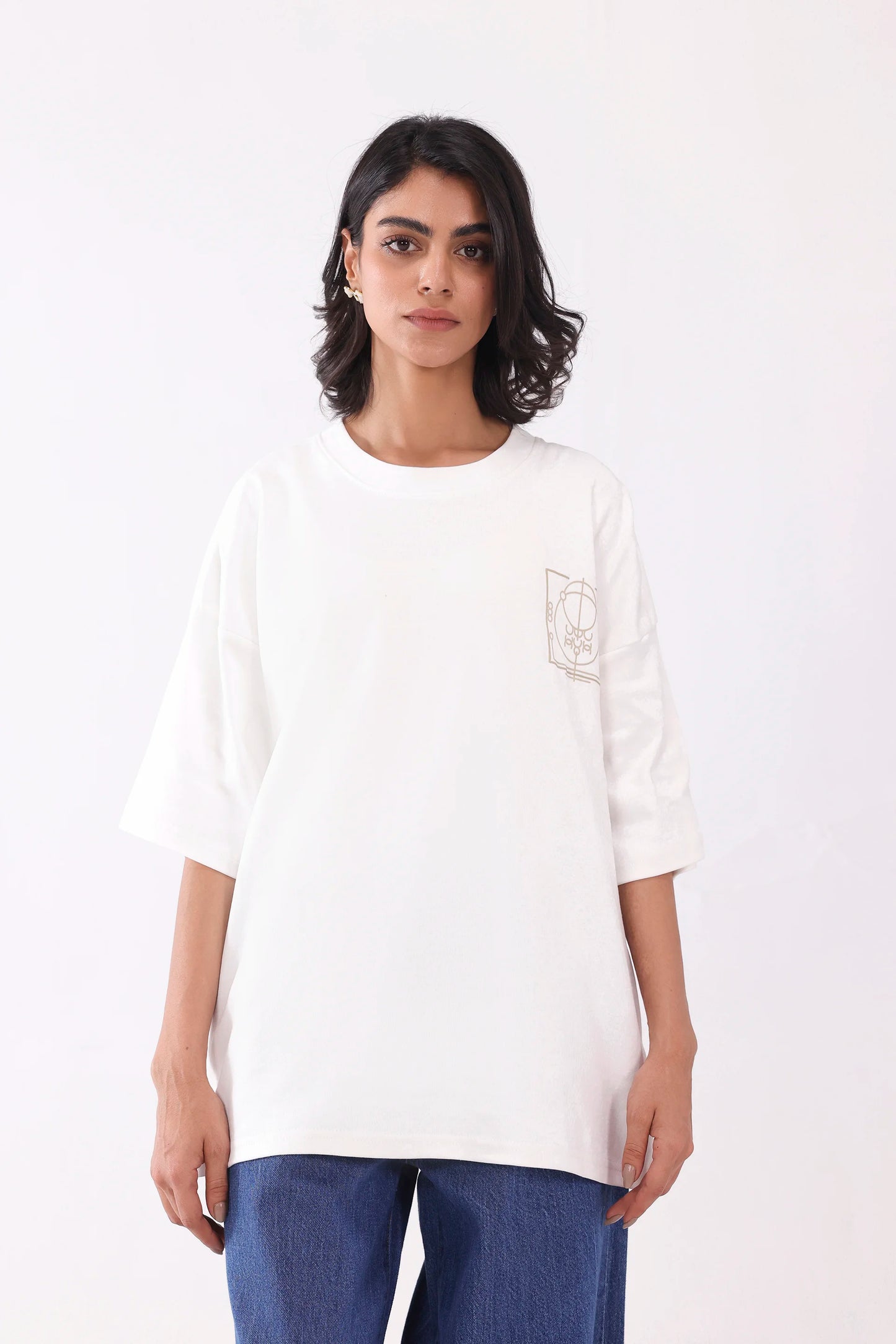 Oversized Interlock T-Shirt - Cougar Clothing