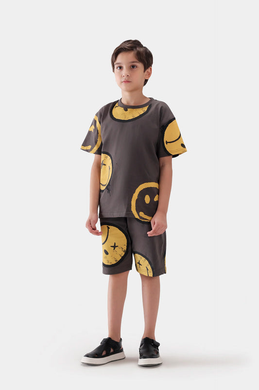 Smiley Splatter T-Shirt - Cougar Clothing