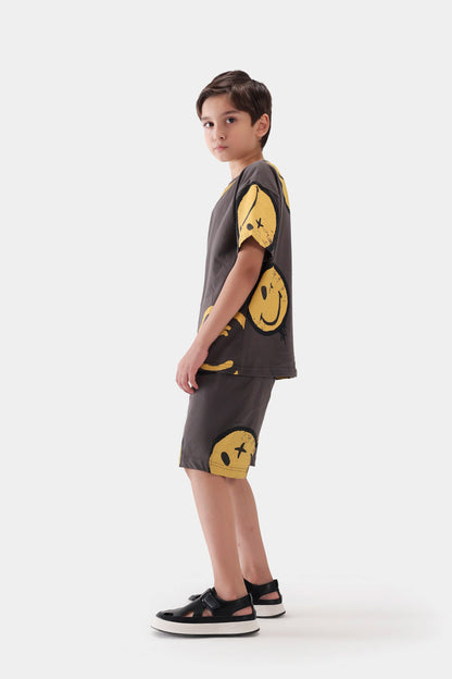 Smiley Splatter T-Shirt - Cougar Clothing