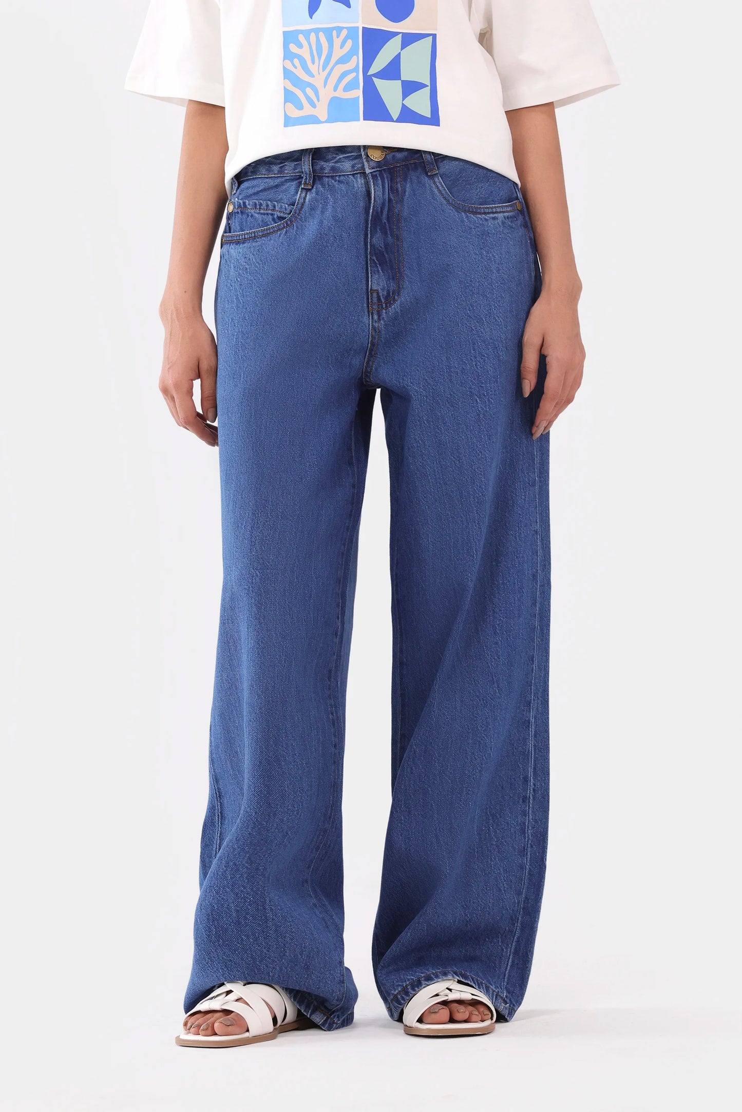 Wide Leg Fit Jeans - Cougar Clothing