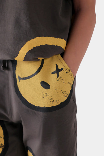 Smiley Splatter Shorts - Cougar Clothing
