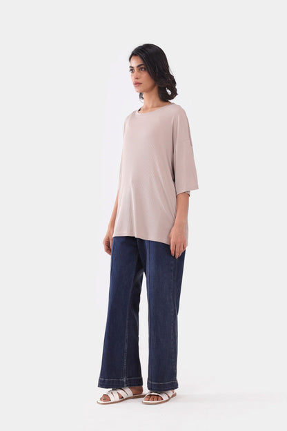 Ribbed Oversized T-Shirt - Cougar Clothing