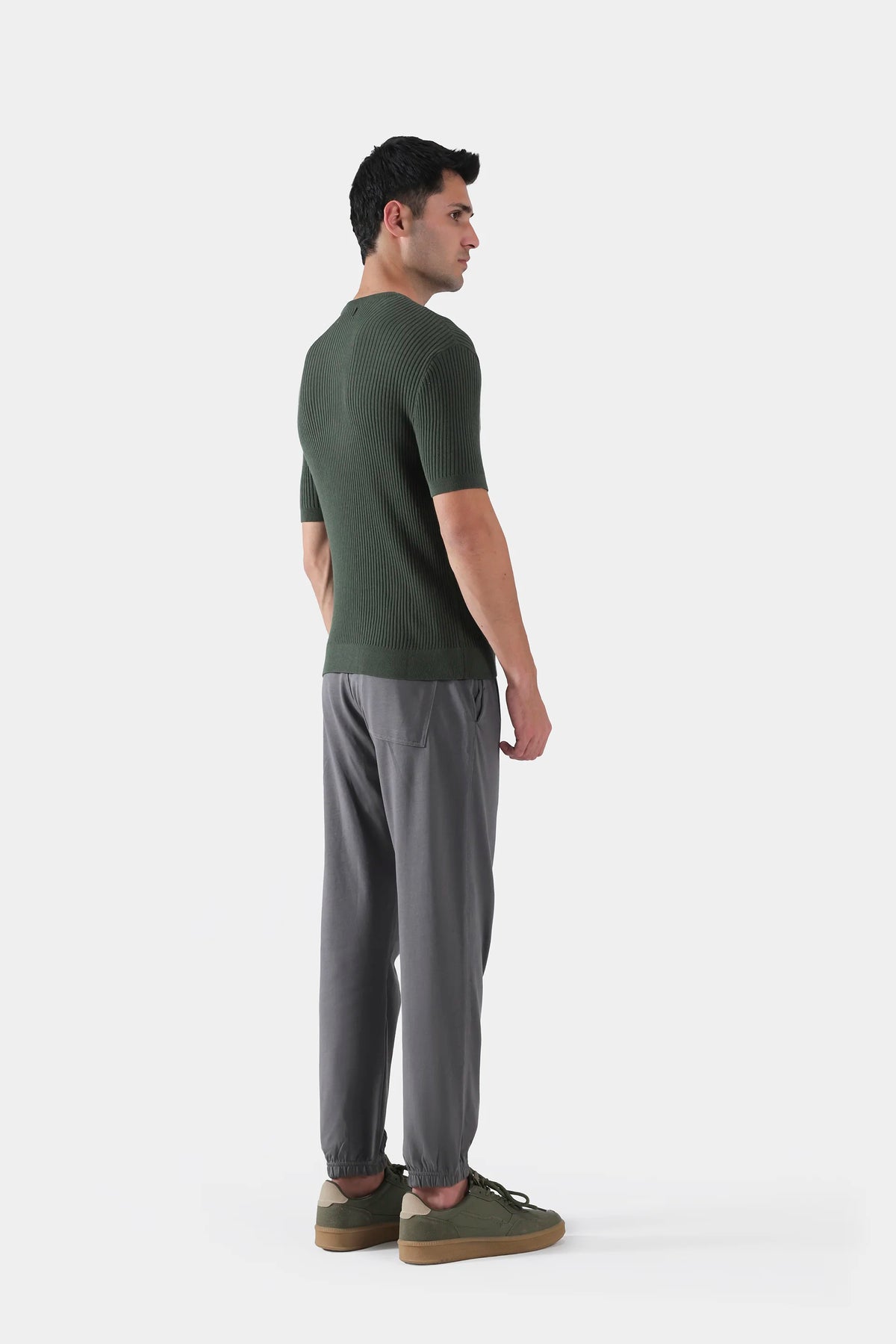 Rib Knit T-Shirt - Cougar Clothing
