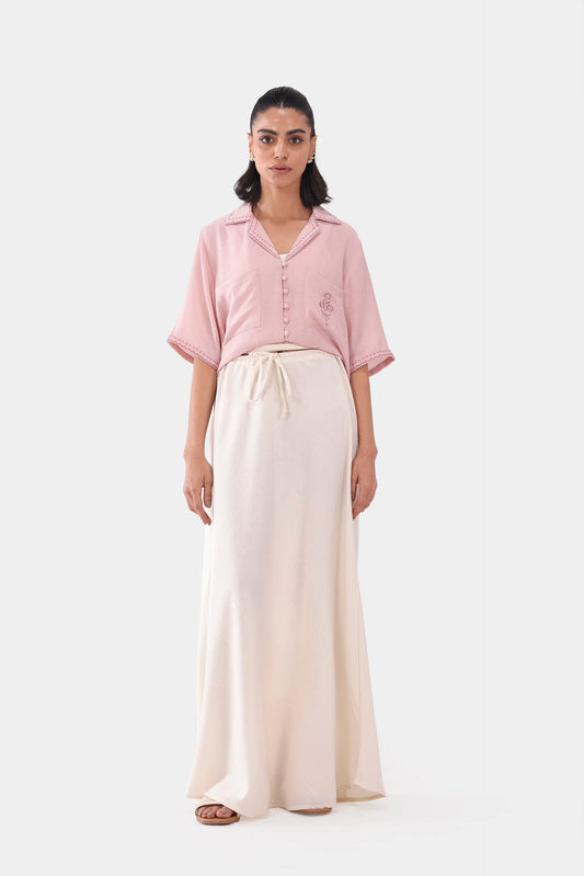 Drawstring Irish Cotton Skirt - Cougar Clothing
