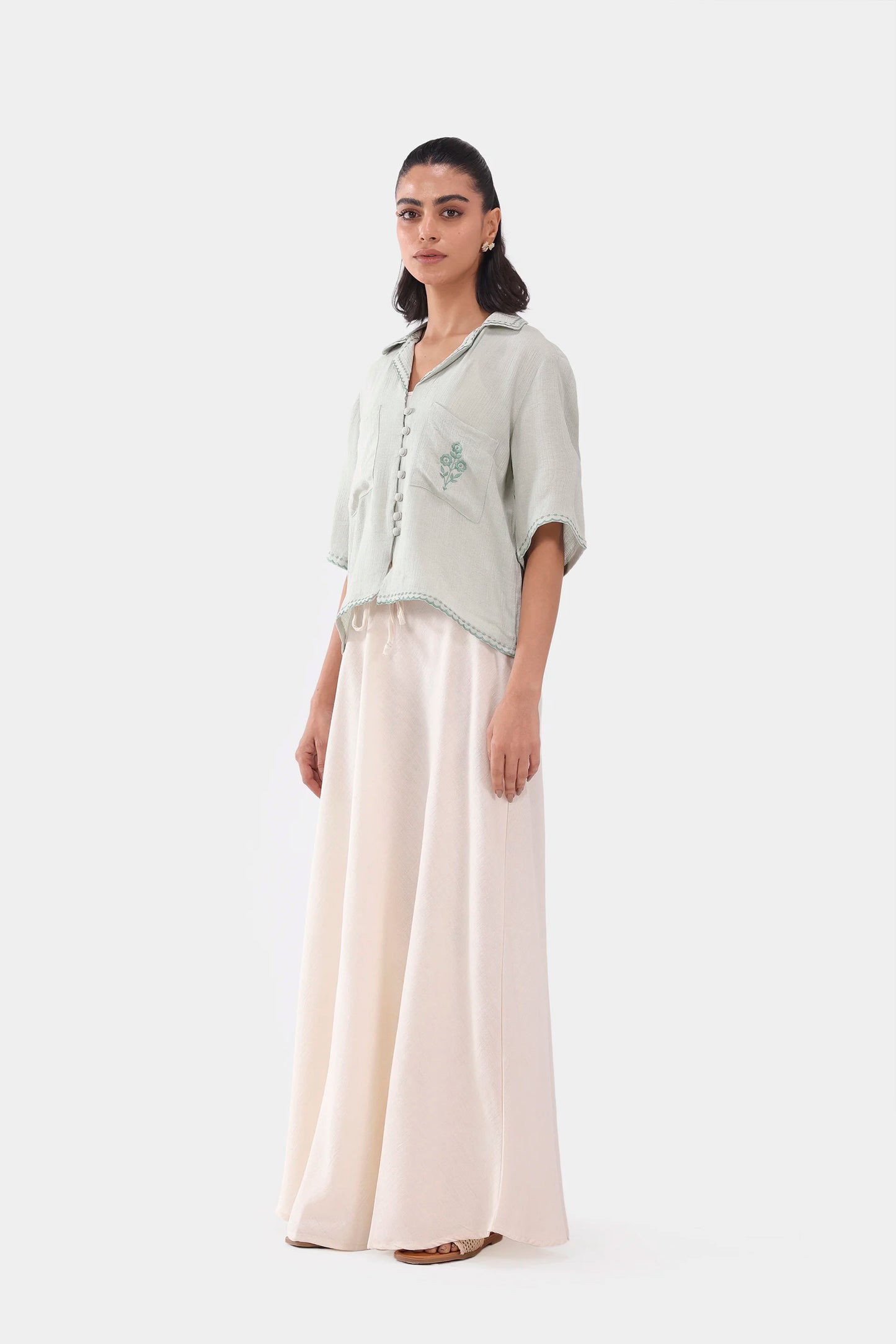 Embroidered Resort Collar Shirt - Cougar Clothing