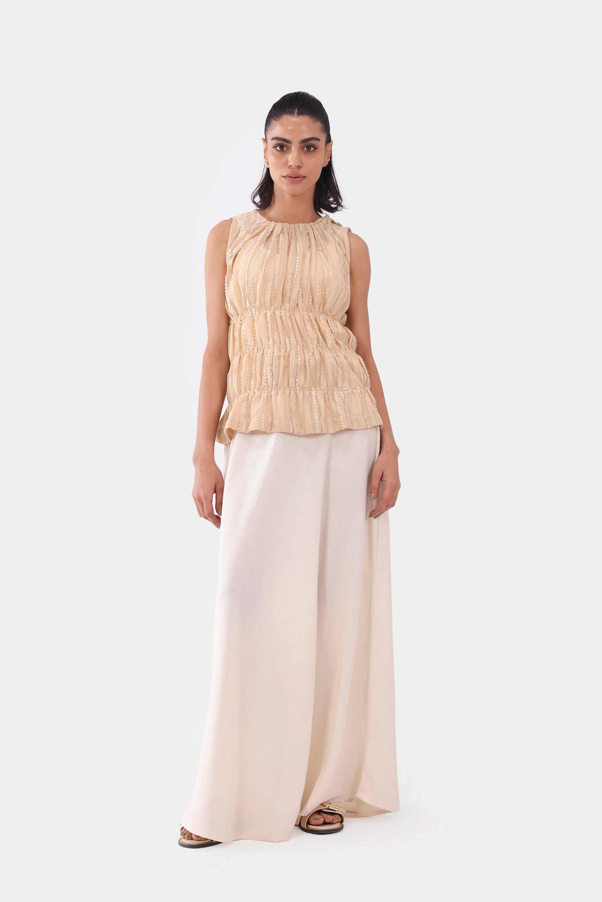 Embellished Tiered Top - Cougar Clothing