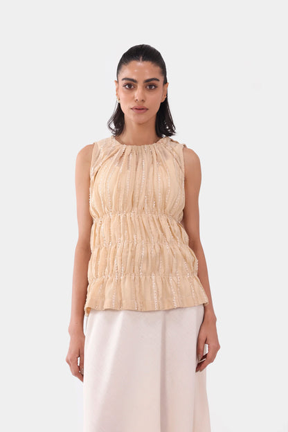 Embellished Tiered Top - Cougar Clothing