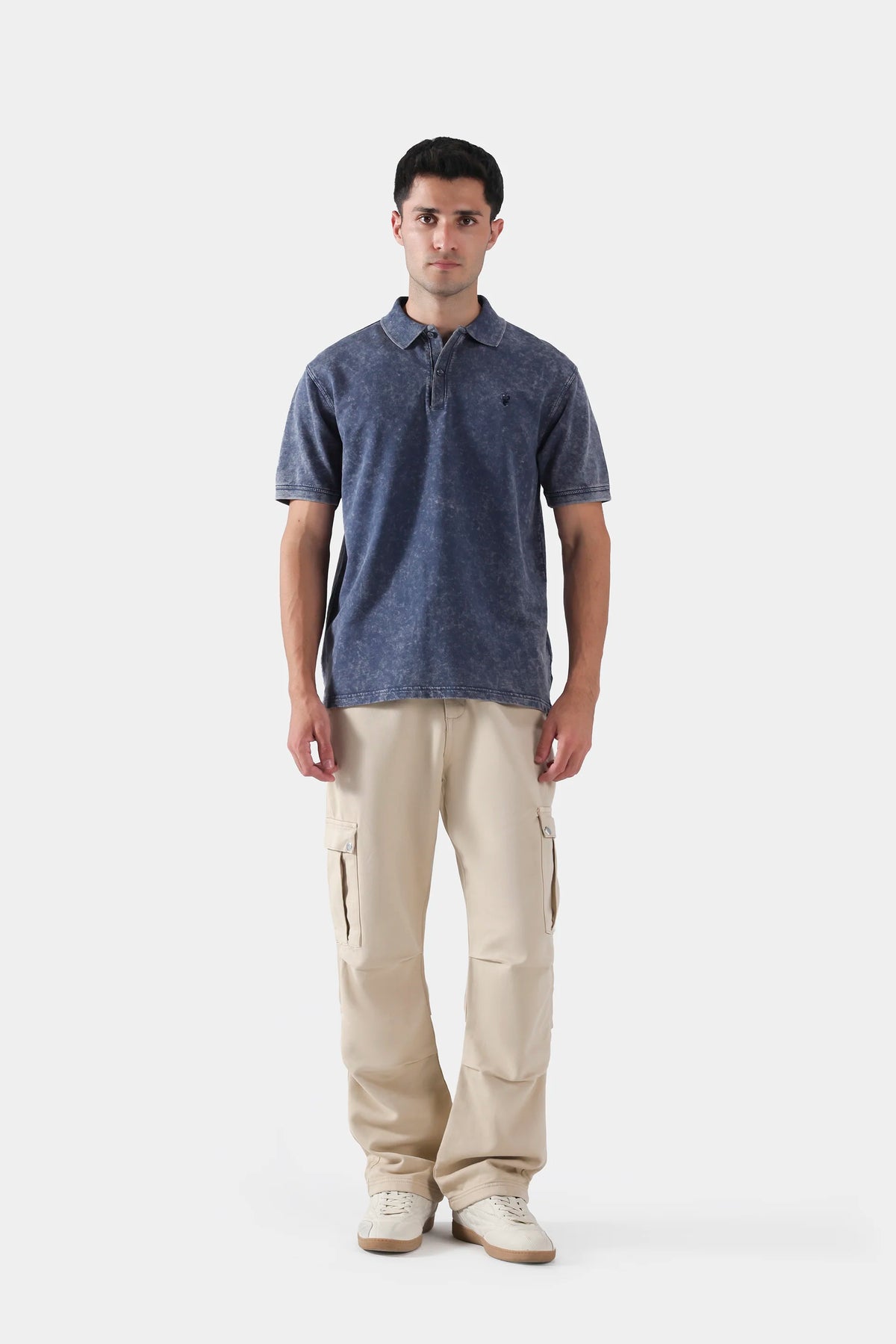 Denim Terry Polo - Cougar Clothing