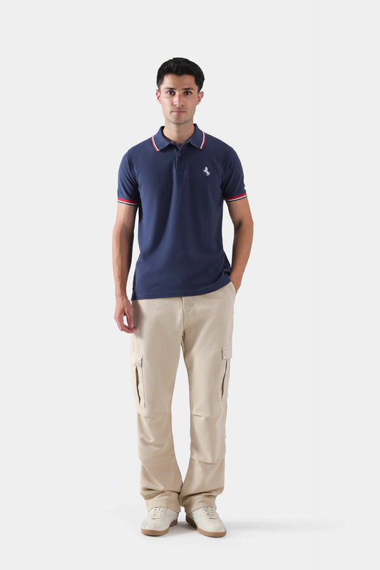Textured Tipping Polo - Cougar Clothing