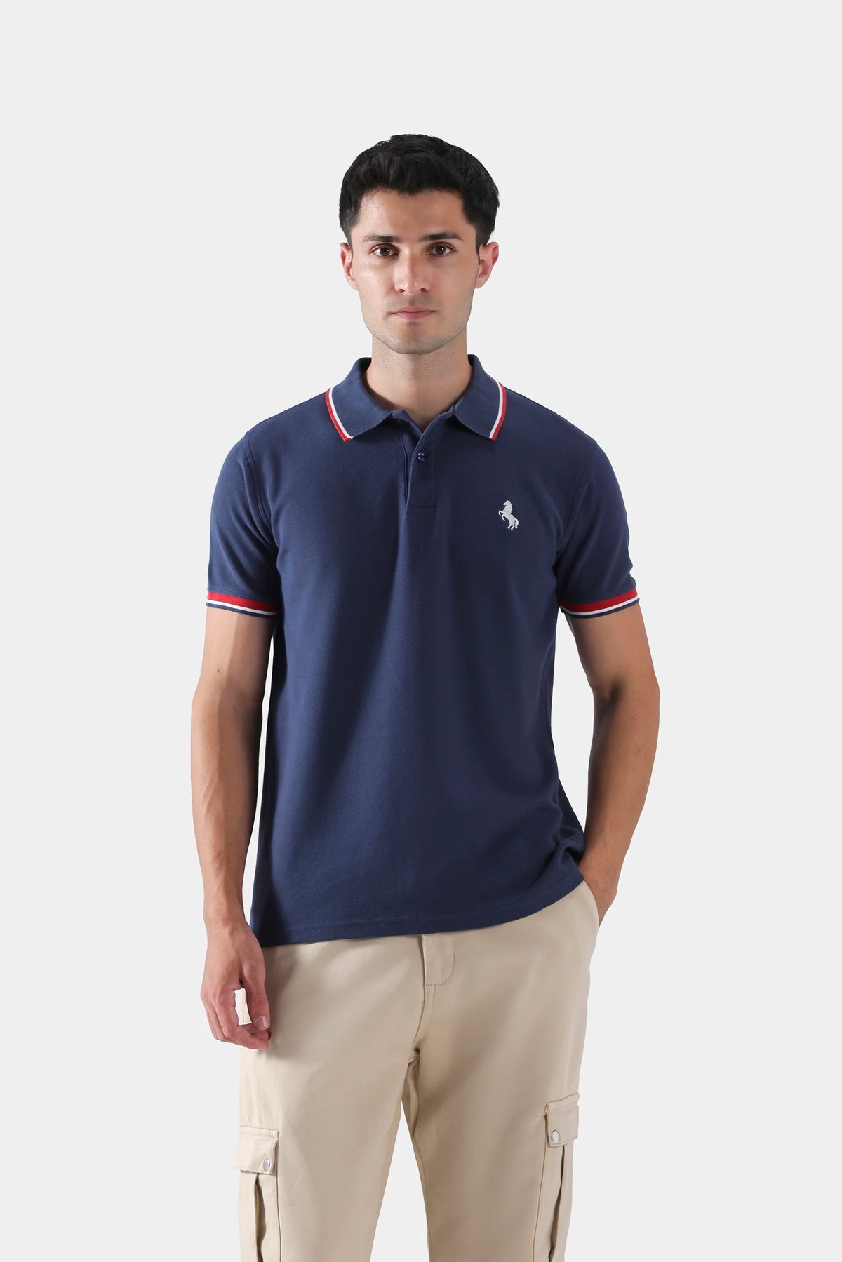 Textured Tipping Polo - Cougar Clothing
