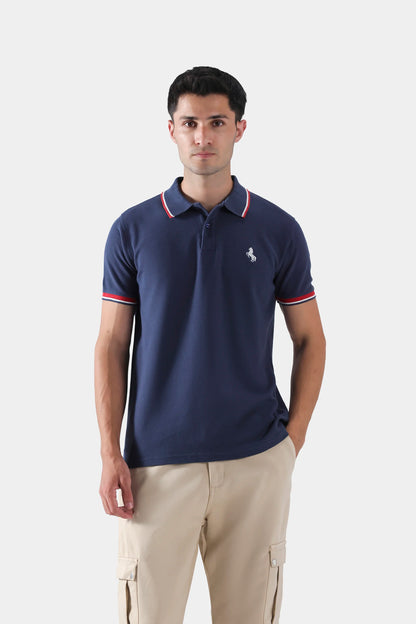 Textured Tipping Polo - Cougar Clothing