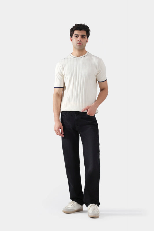 Drop Needle Knit T-Shirt - Cougar Clothing
