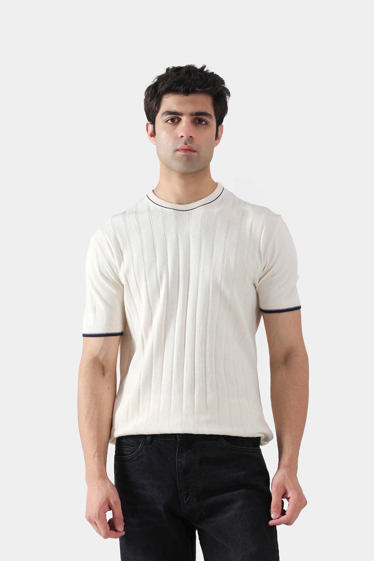 Drop Needle Knit T-Shirt - Cougar Clothing