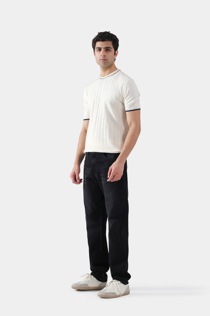 Drop Needle Knit T-Shirt - Cougar Clothing