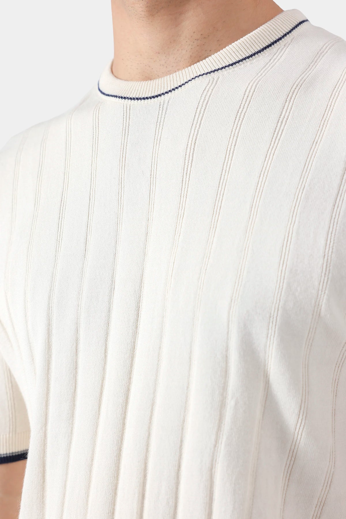 Drop Needle Knit T-Shirt - Cougar Clothing