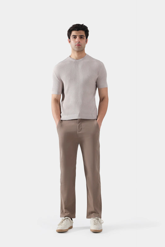 Rib Knit T-Shirt - Cougar Clothing