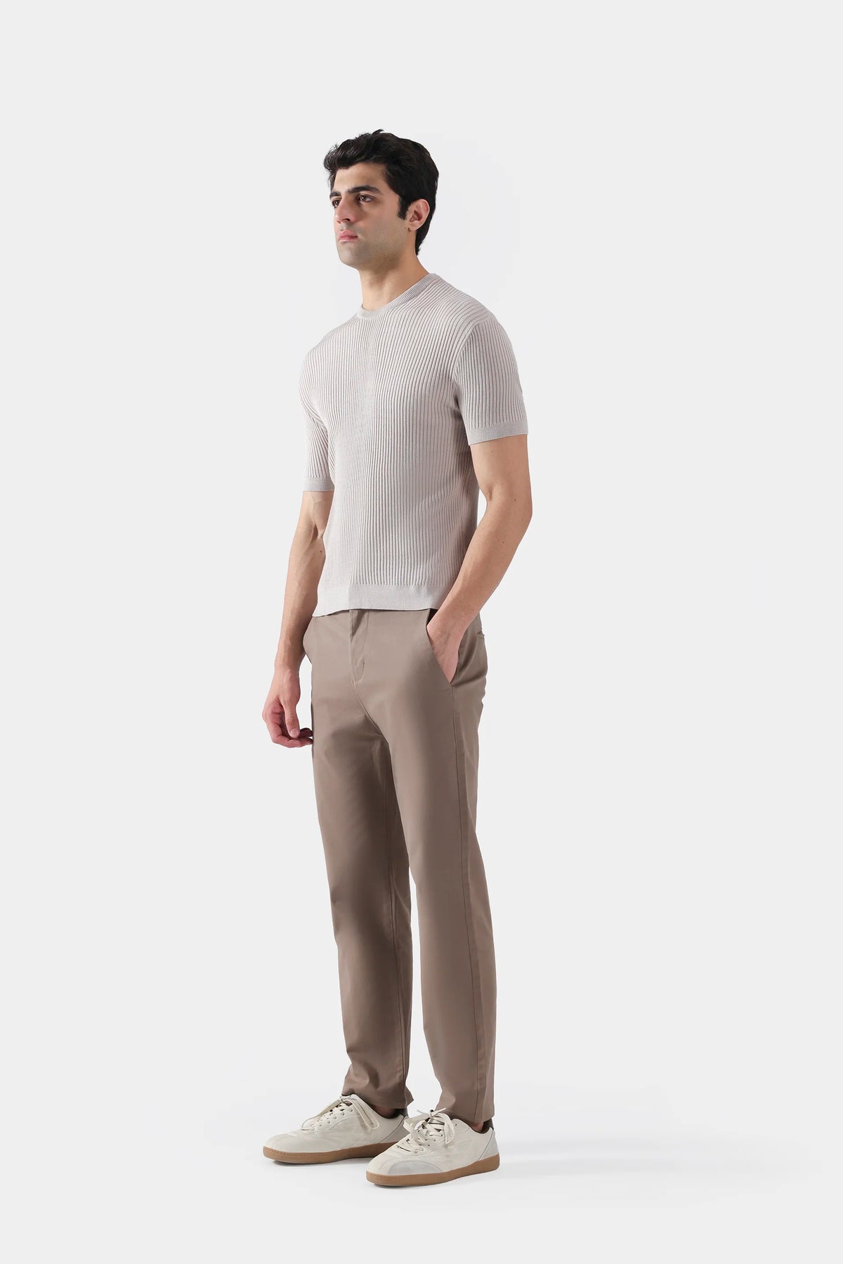 Rib Knit T-Shirt - Cougar Clothing